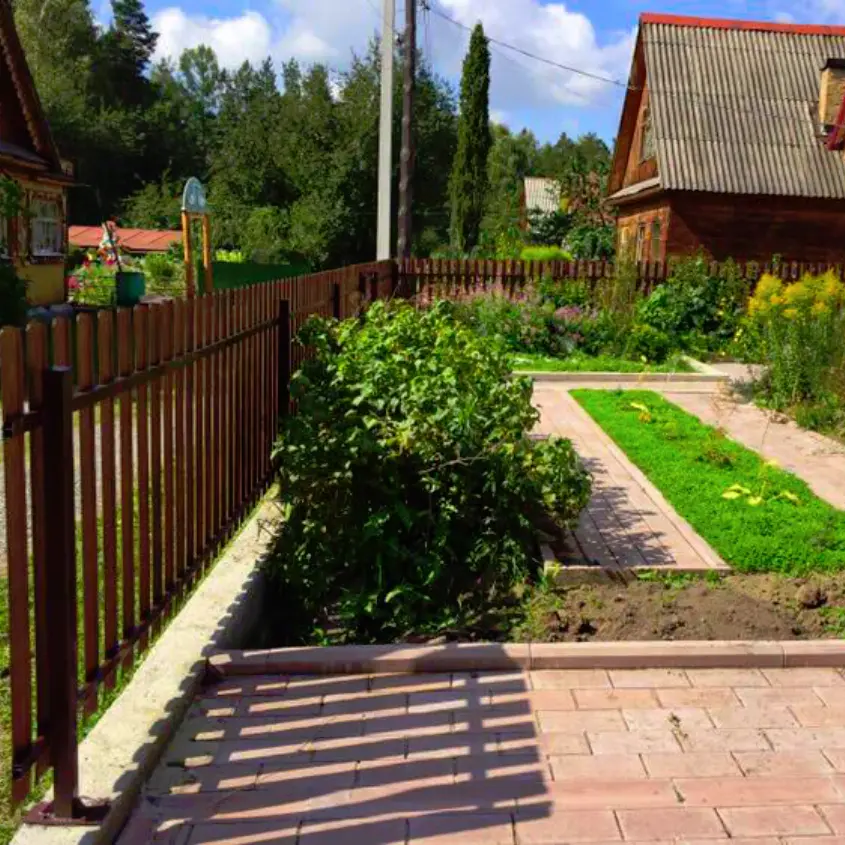 Фото 3 Штакетник фигурный Темный Каштан 3D Принтек двусторонний