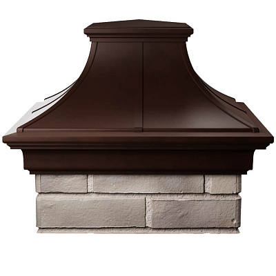 Колпак на столб забора MONBLAN PREMIUM Коричневый 1,5х1,5 кирпича 1