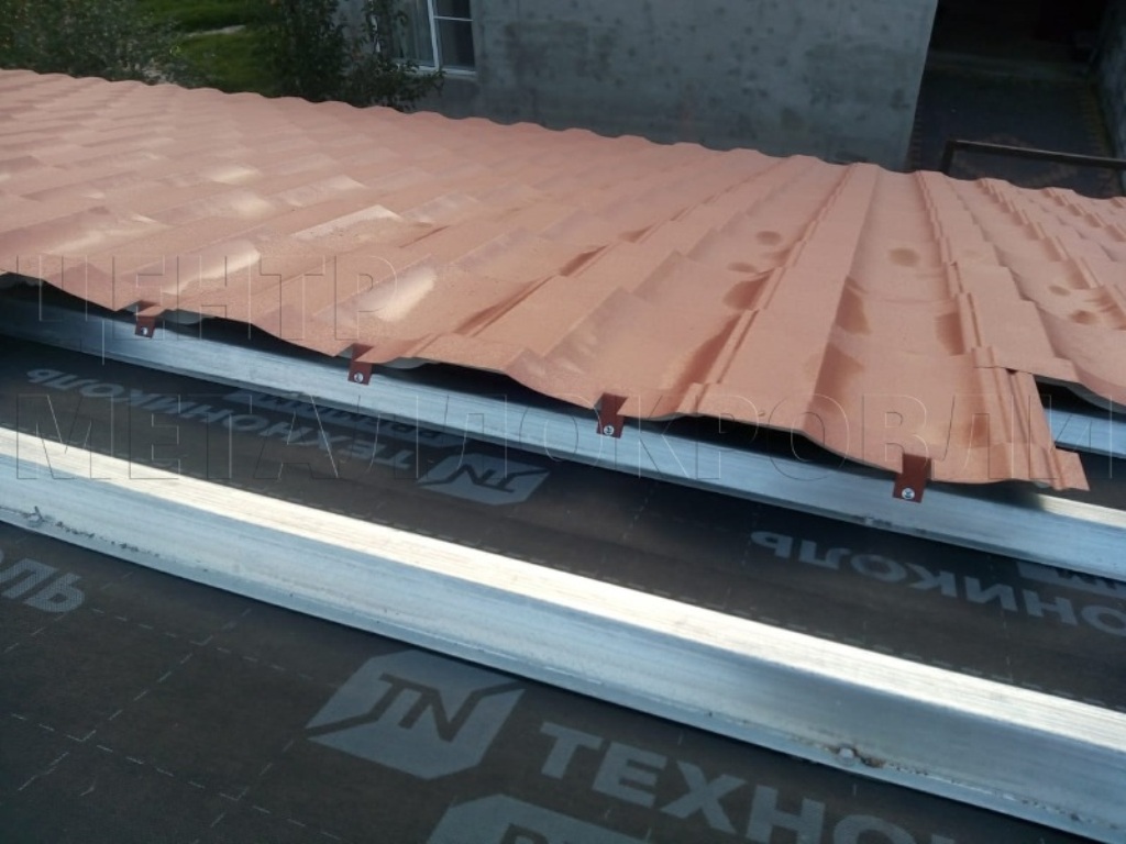 Металлочерепица Геркулес 8004 терракотовый Стальной Бархат от Центра Металлокровли в Челябинске