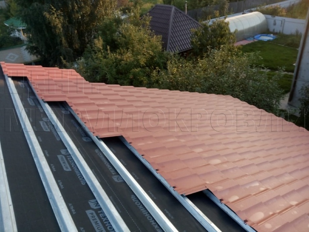 Металлочерепица Геркулес 8004 терракотовый Стальной Бархат от Центра Металлокровли в Челябинске