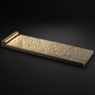 Подсветка для шаговой плиты STONE Серая Галька 990мм на 330мм фото 4